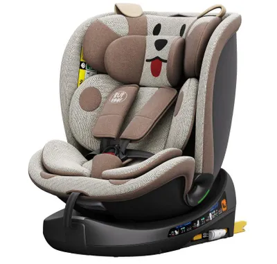 Obrázek produktu pro BUF BOOF® B-Joy DELUXE i-Size 40–150 cm dětská autosedačka, ISOFIX, otočná o 360°, poloha pro ležení 155°, poloha pro spánek, BrownDOG