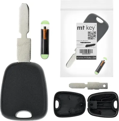 Produktbild von MT-KEY Auto Zünd Schlüssel Rohling NE78 + ID48 Transponder Wegfahrsperre kompatibel mit Peugeot 607 01-04