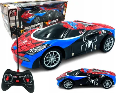 Produktbild von Spiderman Ferngesteuertes Auto Mit Licht, Massstab 1:18 Für Kinder
