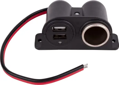 Immagine prodotto di Presa di corrente montata in superficie con 2 x USB