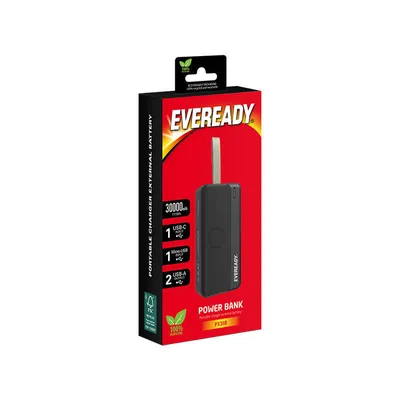 Produktbild von Energizer PX30B, 30000 mAh, Lithium Polymer (LiPo), Schwarz