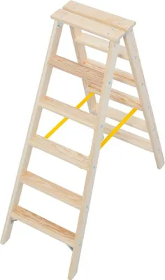 Zdjęcie produktu dla KRAUSE 818232 Holzleiter Stabilo 2x6 Stufen