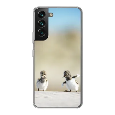 Produktbild von MuchoWow® Handyhülle Schutzhülle Hülle für Samsung Galaxy S22 Plus Junge - Sand - Vögel Silikon Softcase Handy Hülle - Schutzabdeckung