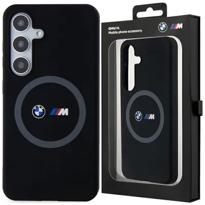 Produktbild von BMW, Hülle für Samsung S24 Plus Magsafe kompatibel mit Runddruckmuster, Schwarz