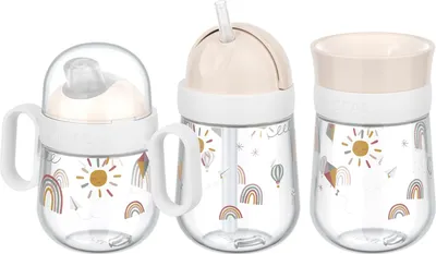 Produktbild von Mepal MIO Trinklernbecher Set 3-teilig Sunshine & Rainbow (2025)