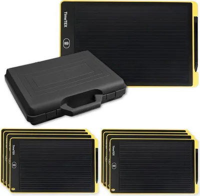 Produktbild von TimeTEX Klassensatz Digitale Schiefertafel SDZ "A4-S", 8-tlg., im Koffer