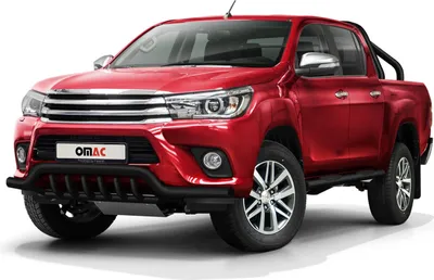 Immagine prodotto di Protezione paraurti anteriore per Toyota Hilux 2015-2022 con ABE acciaio nero