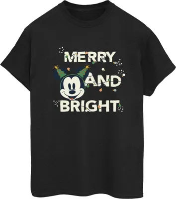 Produktbild von Disney - "Merry & Bright" T-Shirt für Damen BI39220 (S) (Schwarz)