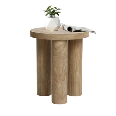 Produktbild von Beistelltisch Holz mit 3 Säulenbeinen, Rund Ø42 × H50 cm