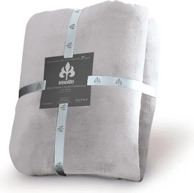 Produktbild von Irisette Kuscheldecke uni Relax 8900 Farbe platin-15 Größe 150x200 cm