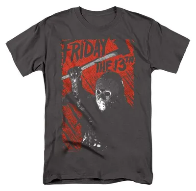 Immagine prodotto di T-shirt unisex per uomo/donna, "Venerdì 13" - "Jason Lives", modello TV38697 (taglia M), colore antracite
