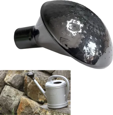 Produktbild von Ersatzbrause für Gießkanne, Gießkannensieb 5, 8, 10 und 14 Liter, Sieb für Gießkannen, Giesskannenbrause, Sprinklerkopf für Gießkannen Schwarz Kunststoff Brausekopf für Garten, Blumenbeet-Gießkannen