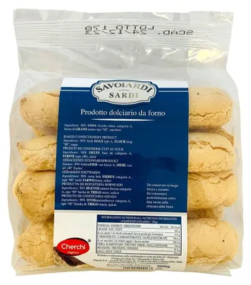 Produktbild von Cherchi Ladyfingers Savoiardi 300g – Klassische italienische Biskuitkekse