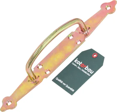 Produktbild von KOTARBAU® Türgriff 270 mm Schmiedeeisen Türklinke Handgriff Verzinkt aus Stahl Torgriff Stahltürzug Haltegriff Griff Türbeschlag Torbeschlag Schiebtür Möbelgriff Schiebetürgriff Scheunentorgriff