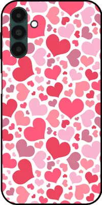 Immagine prodotto di Smartphonica Custodia per telefono adatta a Samsung Galaxy A04s/A13 5G con stampa di cuori - Custodia Backcover in TPU con design a cuori - Custodia per bambini con design a cuori