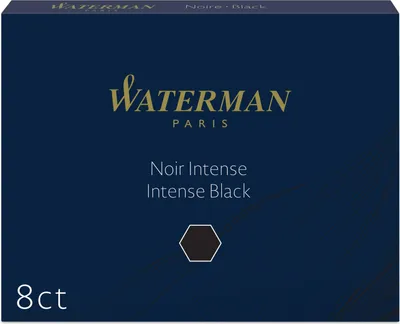 Obrázok produktu pre WATERMAN Tintenpatrone Stand. Intense Black 8 Stück