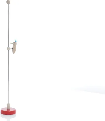 Produktbild von Holzspielzeug Klopfspecht natur mit blauer Feder Höhe=41cm NEU