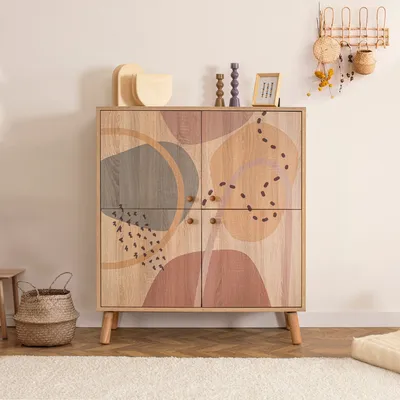 Produktbild von Skye Decor, Multilüx Form, Schränke, Mehrzweckschrank, Mehrfarbig, 95 x 111 x 36 cm