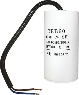 Immagine prodotto di Kondensator Anlaufkondensator Motorkondensator Arbeitskondensator 450V AC 40µF (CBB60-B)