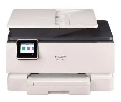 Zdjęcie produktu dla Ricoh IJM C180F, Atramentowa, Drukowanie w kolorze, 4800 x 1200 DPI, A4, Bezpośrednie drukowanie, Biały