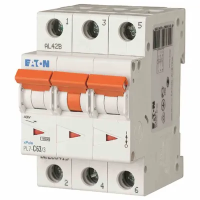 Immagine prodotto di Interruttore automatico EATON B PXL 63A 3p 400V 10kA 3TE