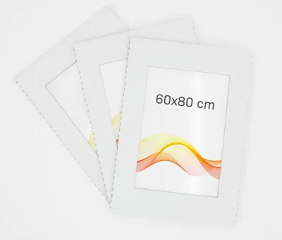 Produktbild von RAWWEST.BIS 3er-Set Rahmenloser Bilderrahmen 60x80 Cliprahmen mit Kunstglas Plexi