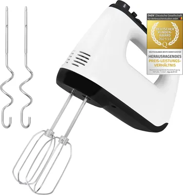 Produktbild von Exquisit MH 3003 we | Handmixer | 400 Watt | Turbofunktion | Weiß