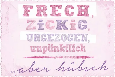 Produktbild von Postkarte - True Words - Glückwunschkarte im Format 11,5 x 17 cm -"fre