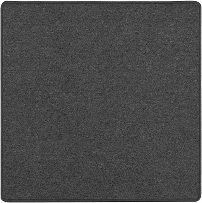 Image de vidaXL Tapis de sol gris foncé 100 x 100 cm 100% polypropylène