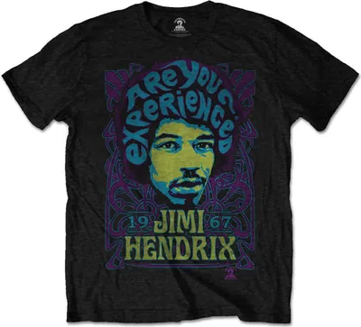 Obrázek produktu pro Jimi Hendrix - "Are You Experienced?" Tričko pro muže/dámy Uni RO7764 (S) (Černá)