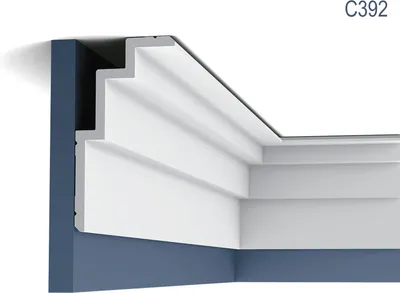 Produktbild von Eckleiste Orac Decor C392 MODERN STEPS Zierleiste Modernes Design weiß 2m