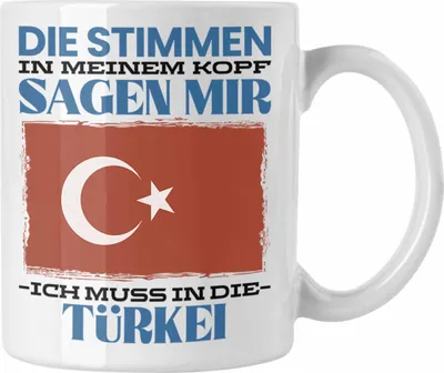 Produktbild von Trendation - Türkei Tasse Urlaub Heimat Geschenk Spruch Türke Geschenkidee (Weiß)