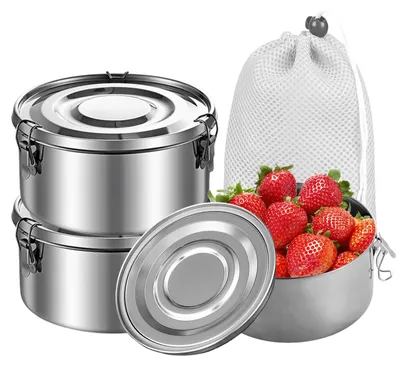 Edelstahl-Lunchbox 360 ml, 3er-Set, auslaufsicher