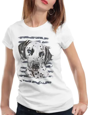 Produktbild von style3 Dalmatiner Damen T-Shirt hundeliebhaber züchter sommer, Größe:S