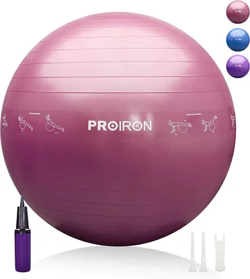 Zdjęcie produktu dla PROIRON piłka do cwiczen proiron 65cm średnicy, fioletowa