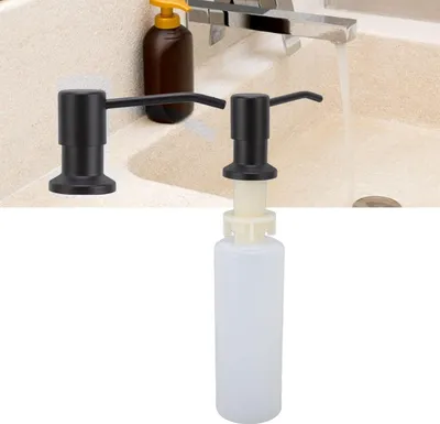 Produktbild von Küchenwaschbecken Seifenspender beufee, integrierter Seifenspender mit 360 ° Drehung aus Edelstahl