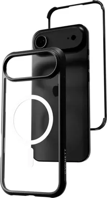 Zdjęcie produktu dla CYGNETT, etui MagTitan MagSafe do iPhone'a Air z osłoną ekranu 9H, czarno-przezroczyste