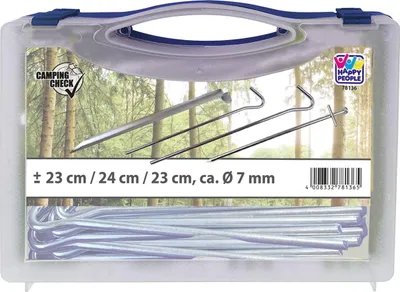 Produktbild von Happy People Campingbox mit Zeltnägeln blau