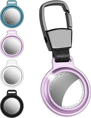 Immagine prodotto di Custodia protettiva in metallo per AirTag - Custodia per portachiavi - compatibile con Apple AirTag - custodia protettiva per chiavi, borse e bagagli.