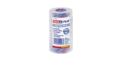 Immagine prodotto di film tesa, cristallino, confezione da 6, 15 mm x 33 m film adesivo universale, in film PP, resistente agli strappi (57726-00000-01)