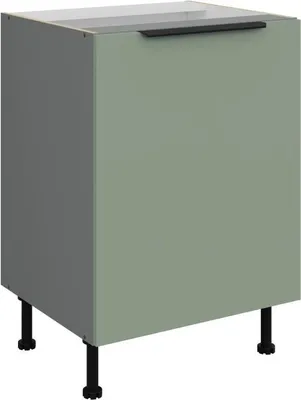Image de Meuble bas à une porte LUNARA - largeur 60 cm, vert/anthracite