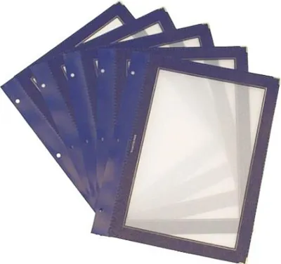 Obrázok produktu pre Securit MC-WIA4-BU, A4, Kov, Plast, Modrá, Priehľadná, Matný, Plast, Zaoblené rohy