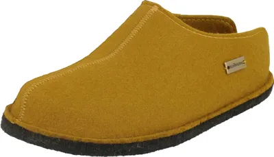 Produktbild von Haflinger Damen Pantoffel Herren Filz Hausschuh Flair Smily 311013, Größe:37 EU, Farbe:Gelb
