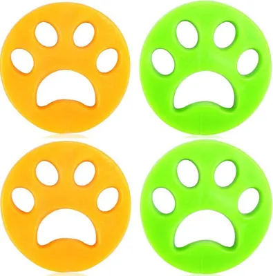 Immagine prodotto di INF Rimuovi pelo per abbigliamento - rimuove i peli di cane/gatto Verde/Giallo Confezione da 4