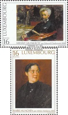 Produktbild von Briefmarken Luxemburg 1996 Mi 1396-1397 (kompl.Ausg.) postfrisch Künstler M. Munkacsy