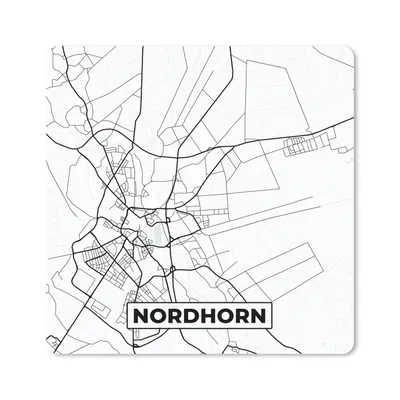 Produktbild von MuchoWow® Mauspad Mousepad Nordhorn - Karte - Stadtplan - Karte 30x30 cm - Mousepads - Maus Mat - Pad - Mausunterlage - Gaming