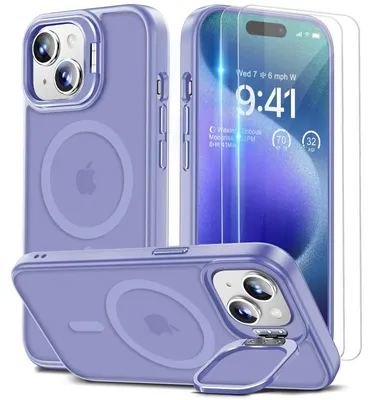 Image de Coque de protection pour iPhone 15 avec MagSafe et 2 protections d'écran