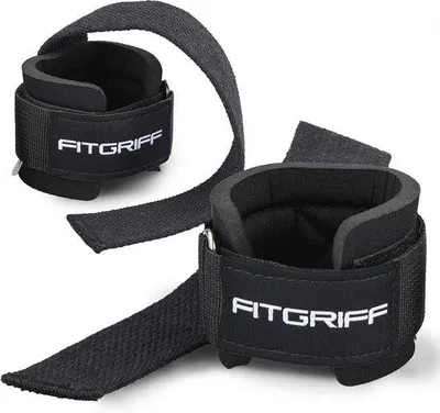 Produktbild von Famanu Krafttrainingshilfe mit Polster - Komfortable Trekhilfe für Fitness und Bodybuilding