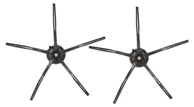Produktbild von 2 Stück Seitenbürsten-Ersatzzubehör für XIAOMI Roborock S6 S5 E35 E2 Saugroboter, Schwarz