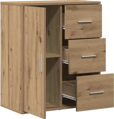 Zdjęcie produktu dla vidaXL Kredens dębowy Artisan 60 x 31 x 70 cm materiał drewnopochodny
